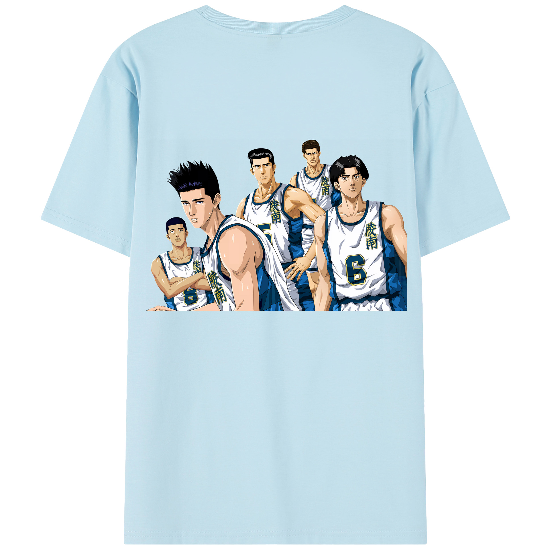 SLAM DUNK／スラムダンク 綿100％半袖Tシャツ（背面プリント）